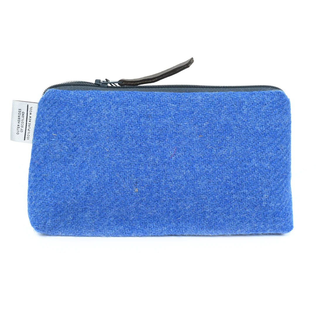 Harris Tweed Light Blue Cosmetic Bag