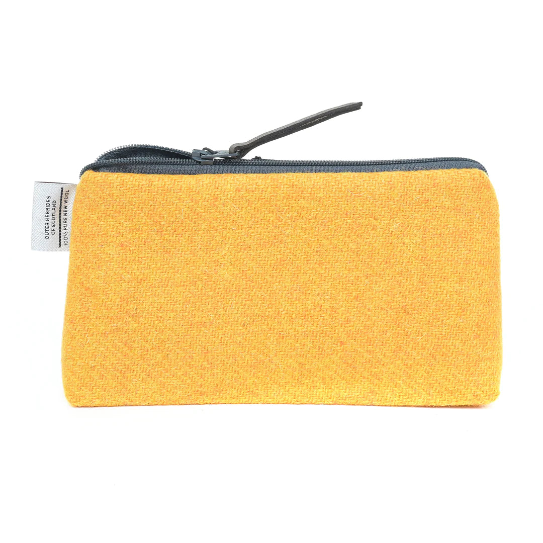 Harris Tweed Yellow Cosmetic Bag