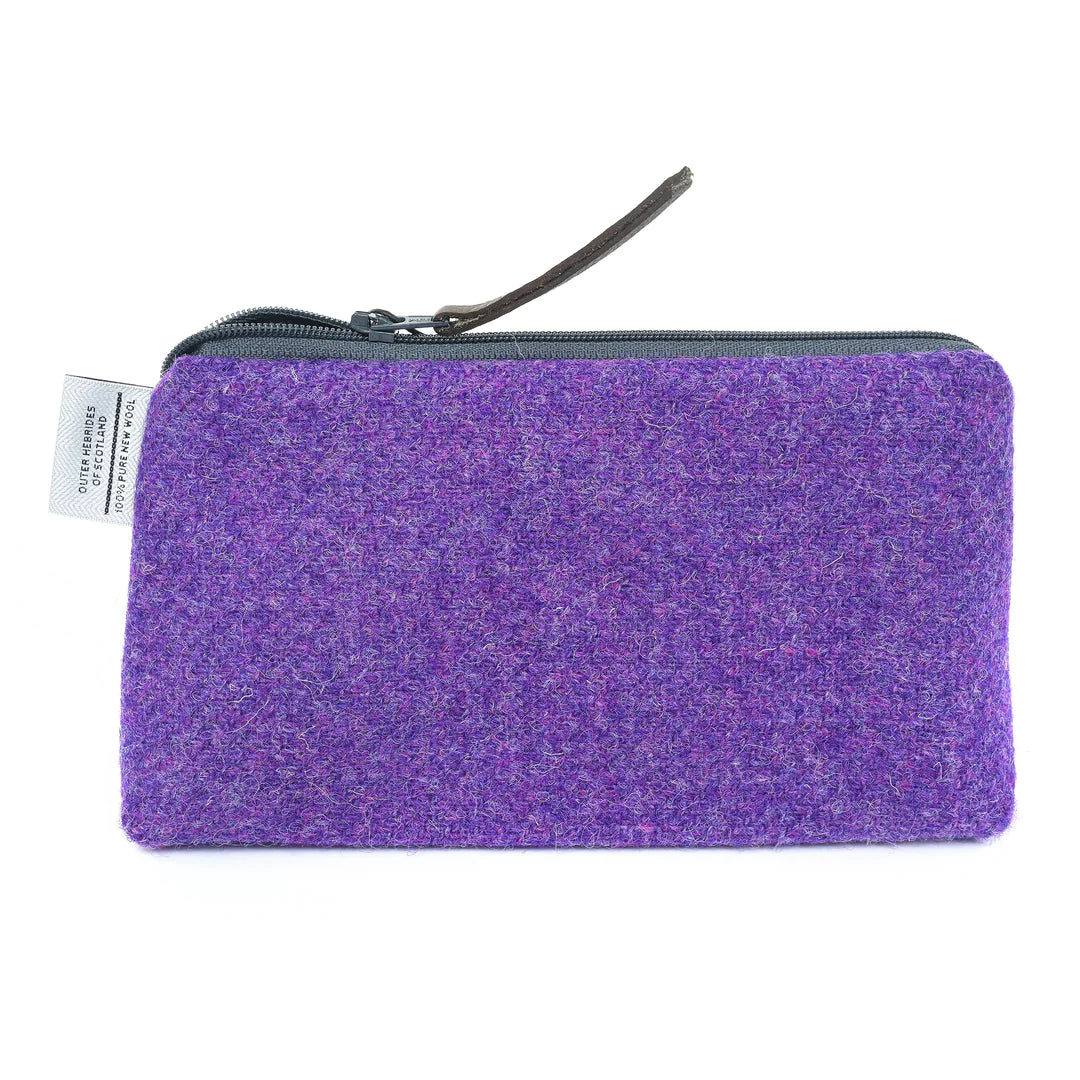 Harris Tweed Purple Cosmetic Bag