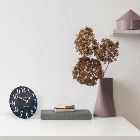 Thomas Kent 6" Arabic Mantel Clock, Ink