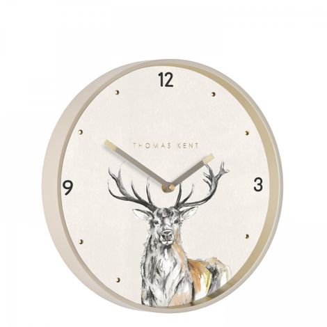 Thomas Kent 12'' Wild Stag Wall Clock
