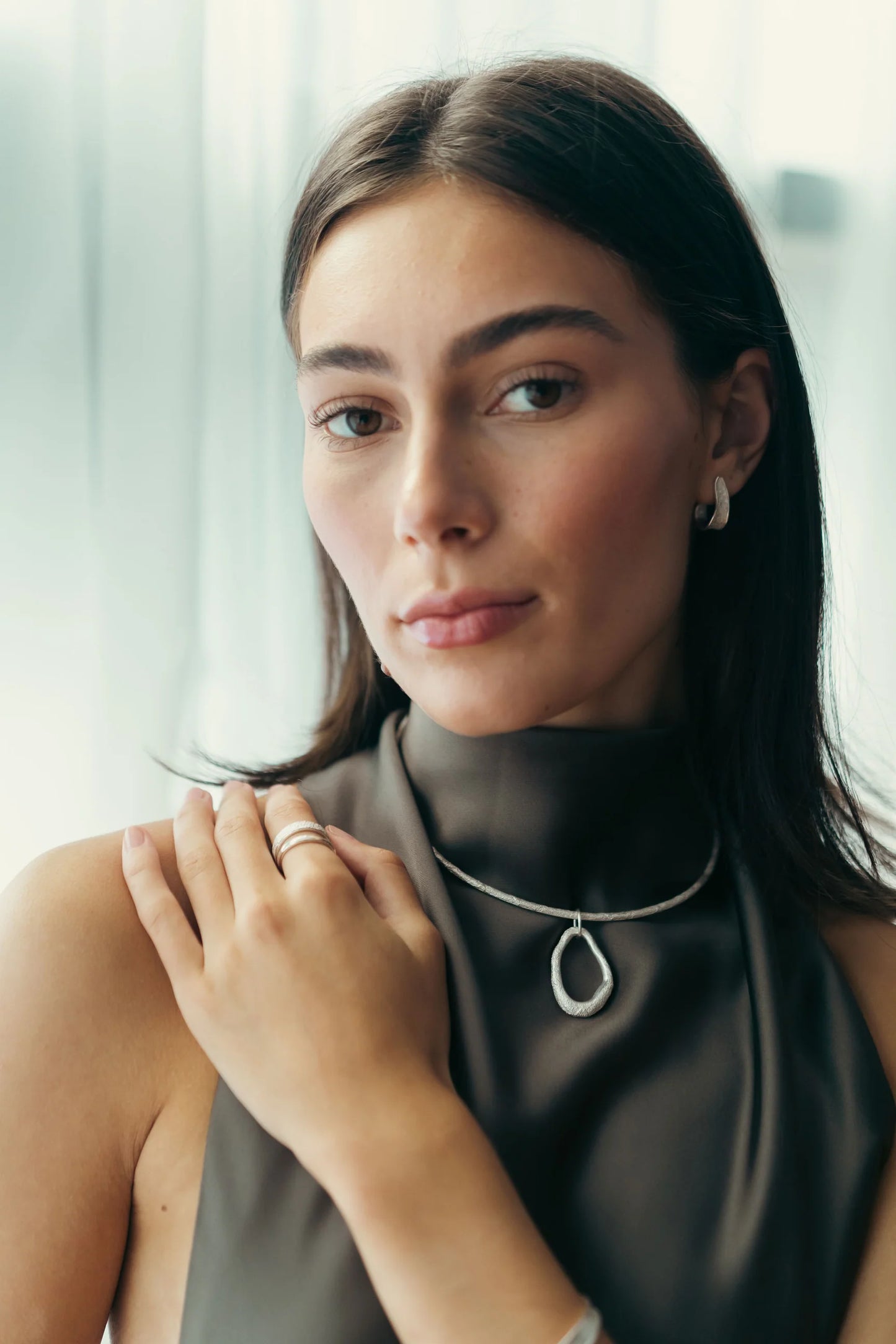 Bask Earrings Silver