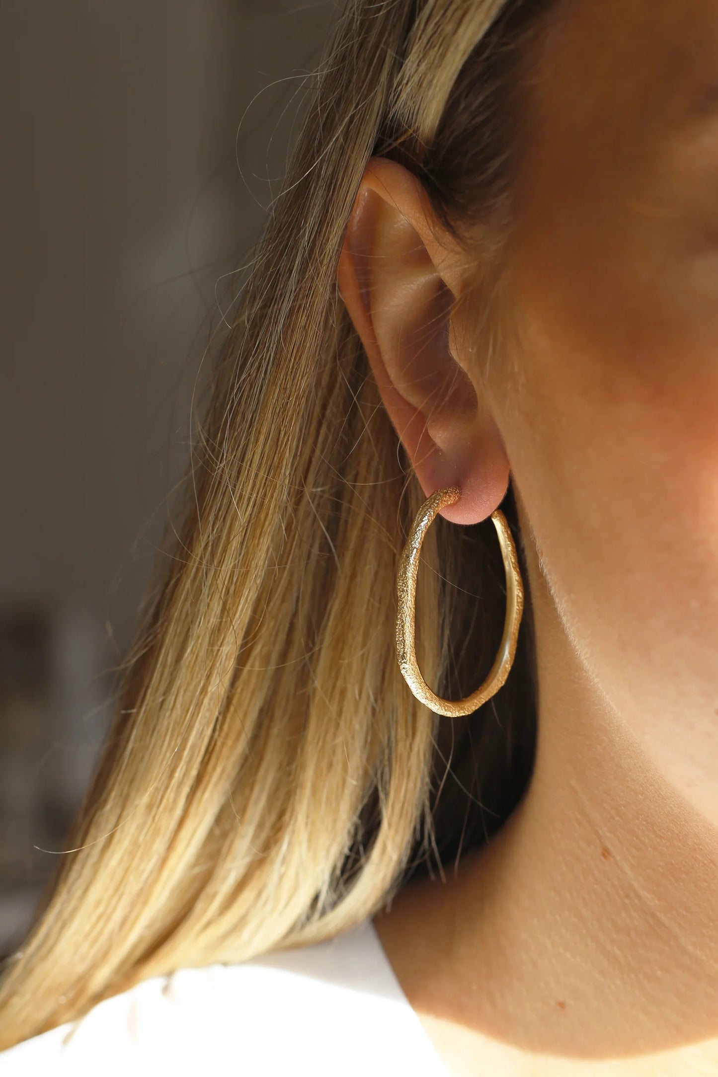 Hour Earrings, Gold Plated