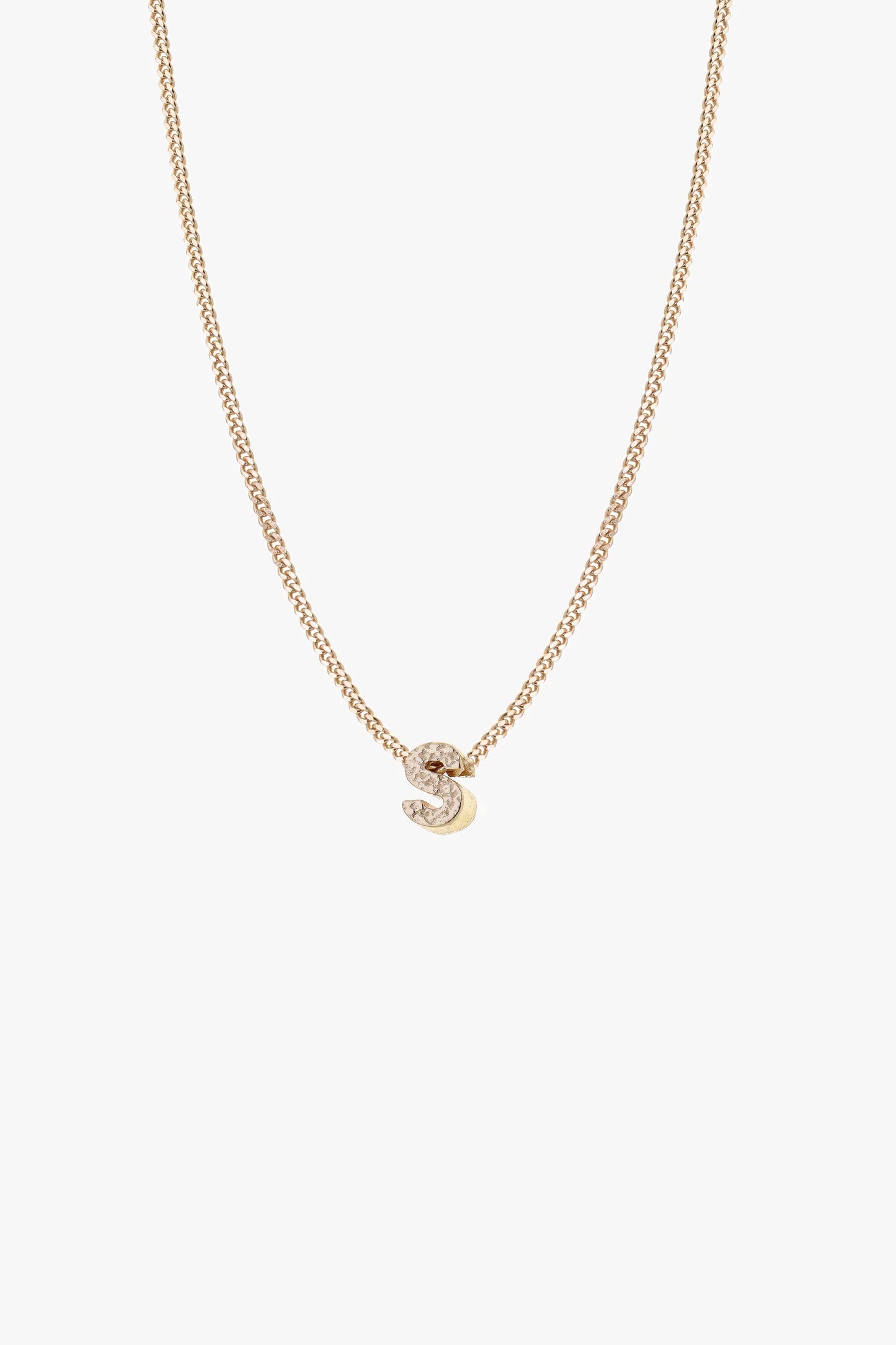 Alphabet Necklace Gold, S