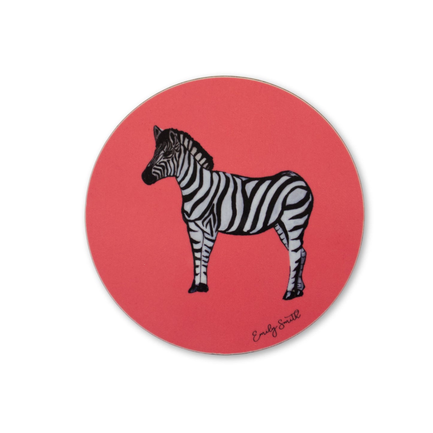 Zara Zebra Round Coaster