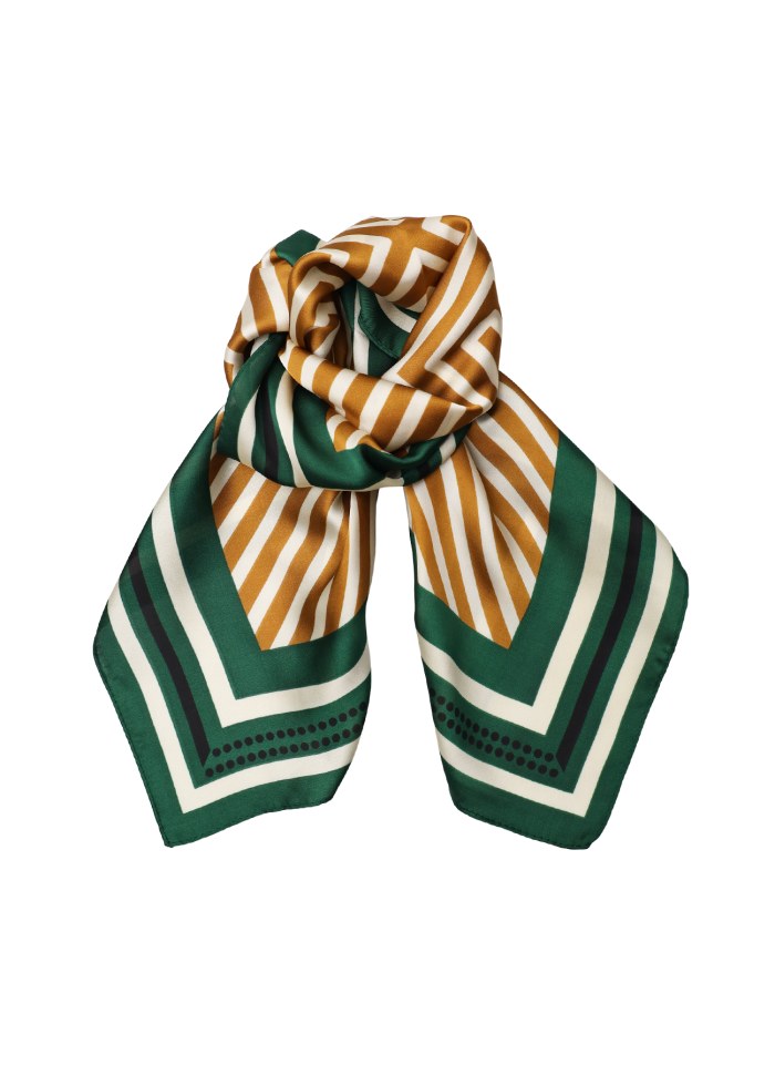 BIXIE Mini Scarf, Deep Green