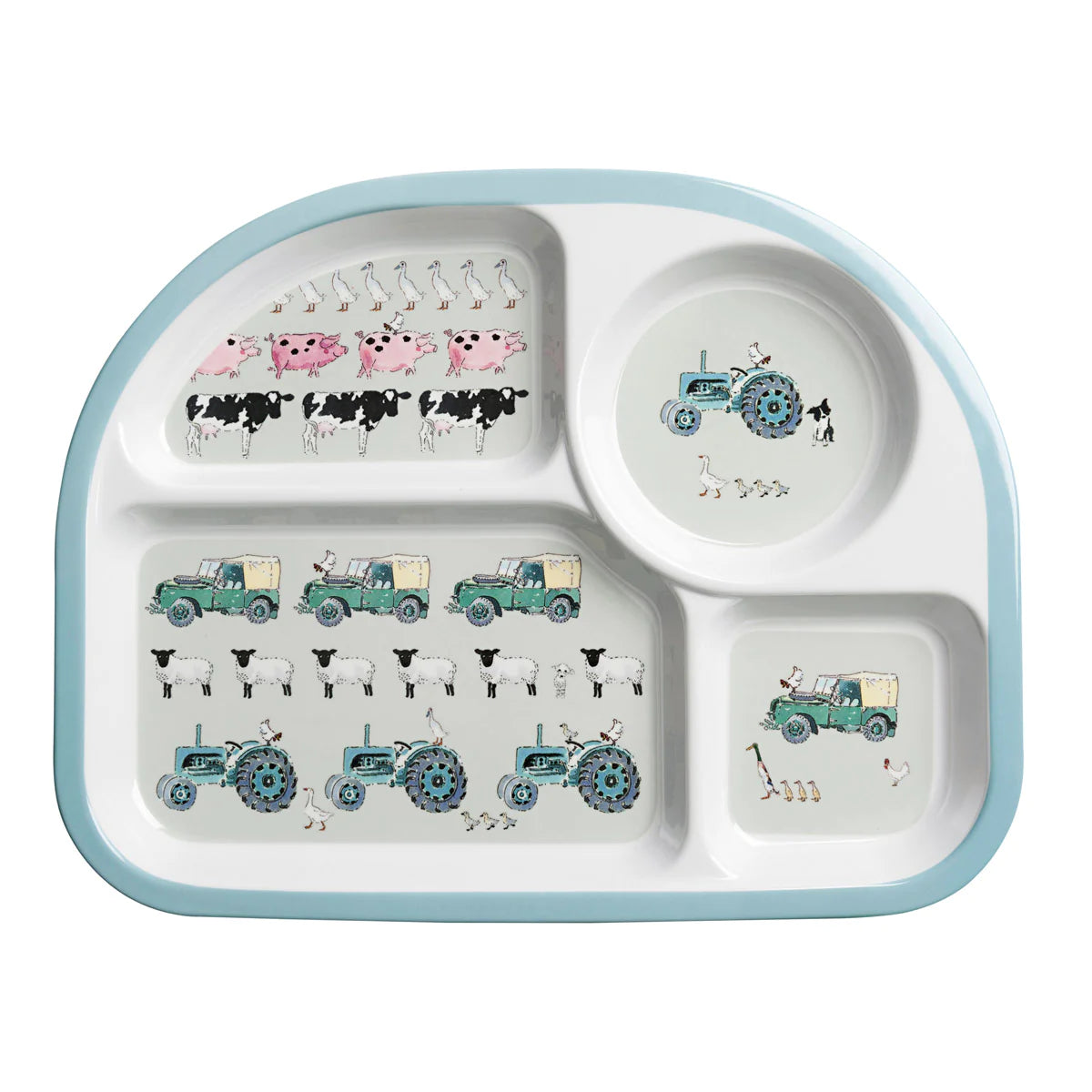 Divider Plate - Melamine - Childrens - On The Farm