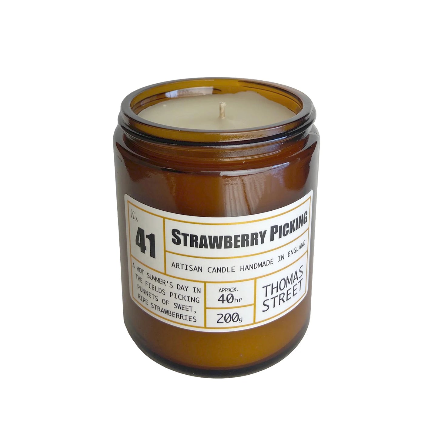 Apothecary, Strawberry Picking 200g Glass Candle