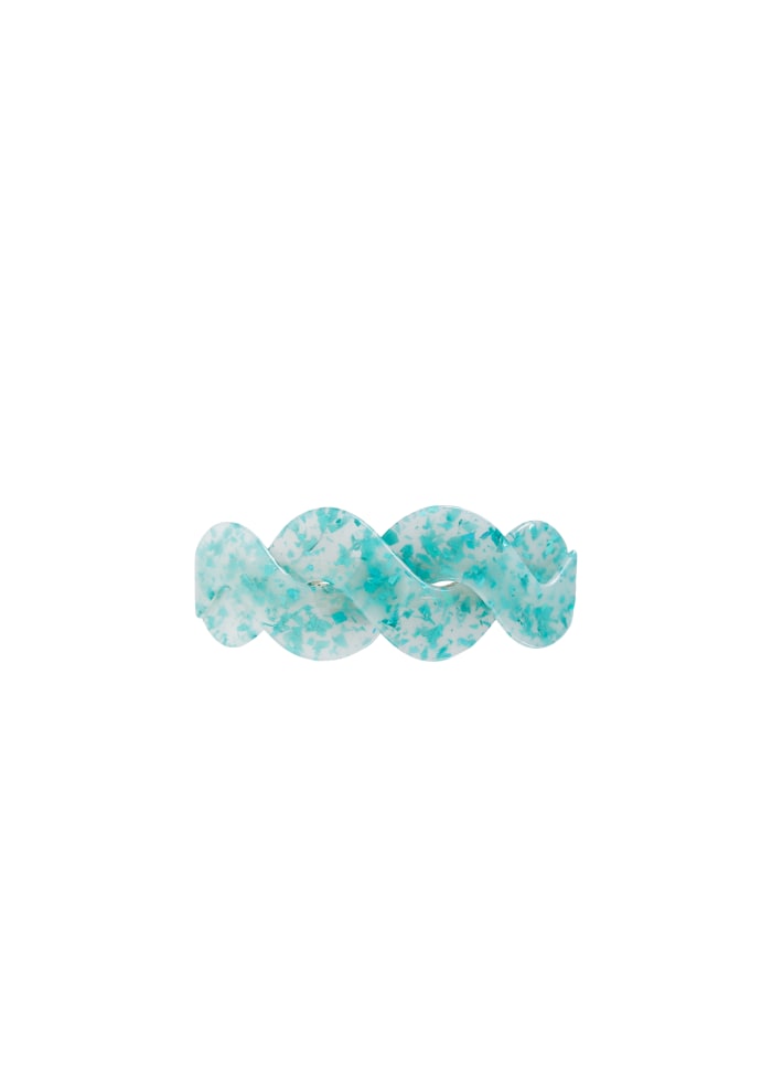 Twisted Barette Hair Clip, Mint
