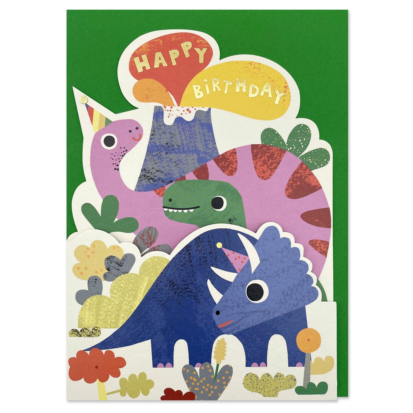 Happy Birthday Dinosaurs Card