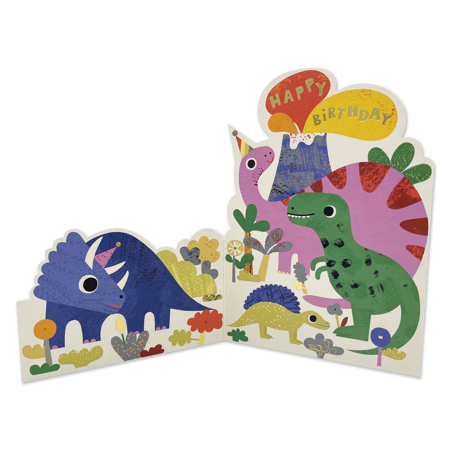 Happy Birthday Dinosaurs Card