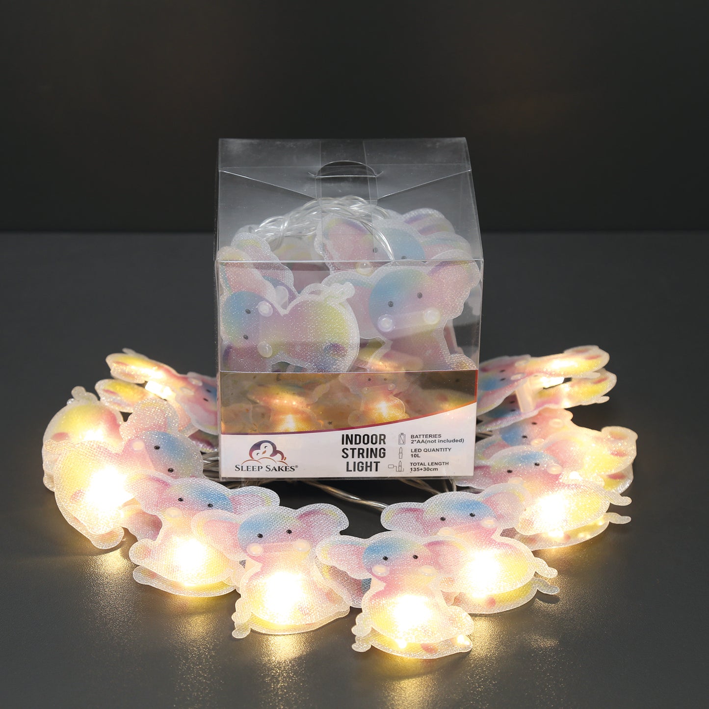 10 String Lights, Monster, Lion or Elephant