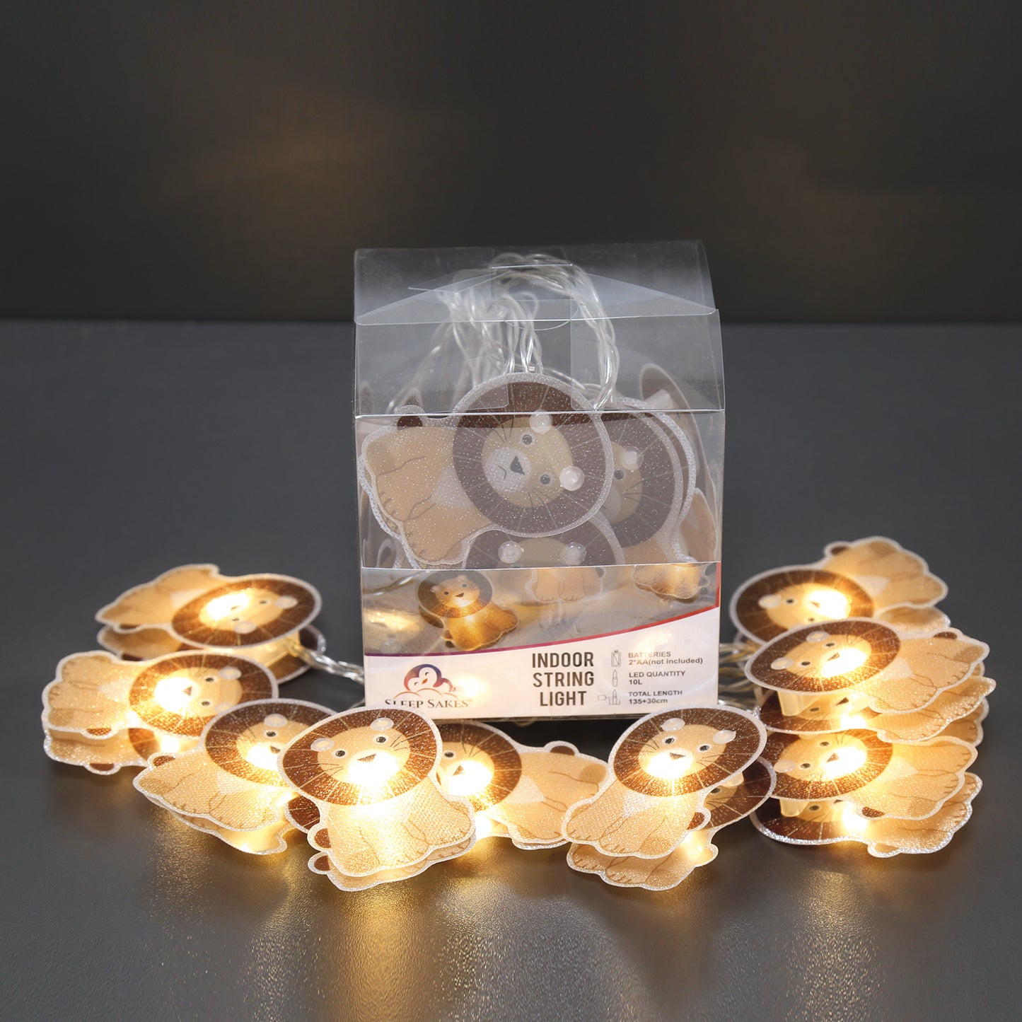 10 String Lights, Monster, Lion or Elephant