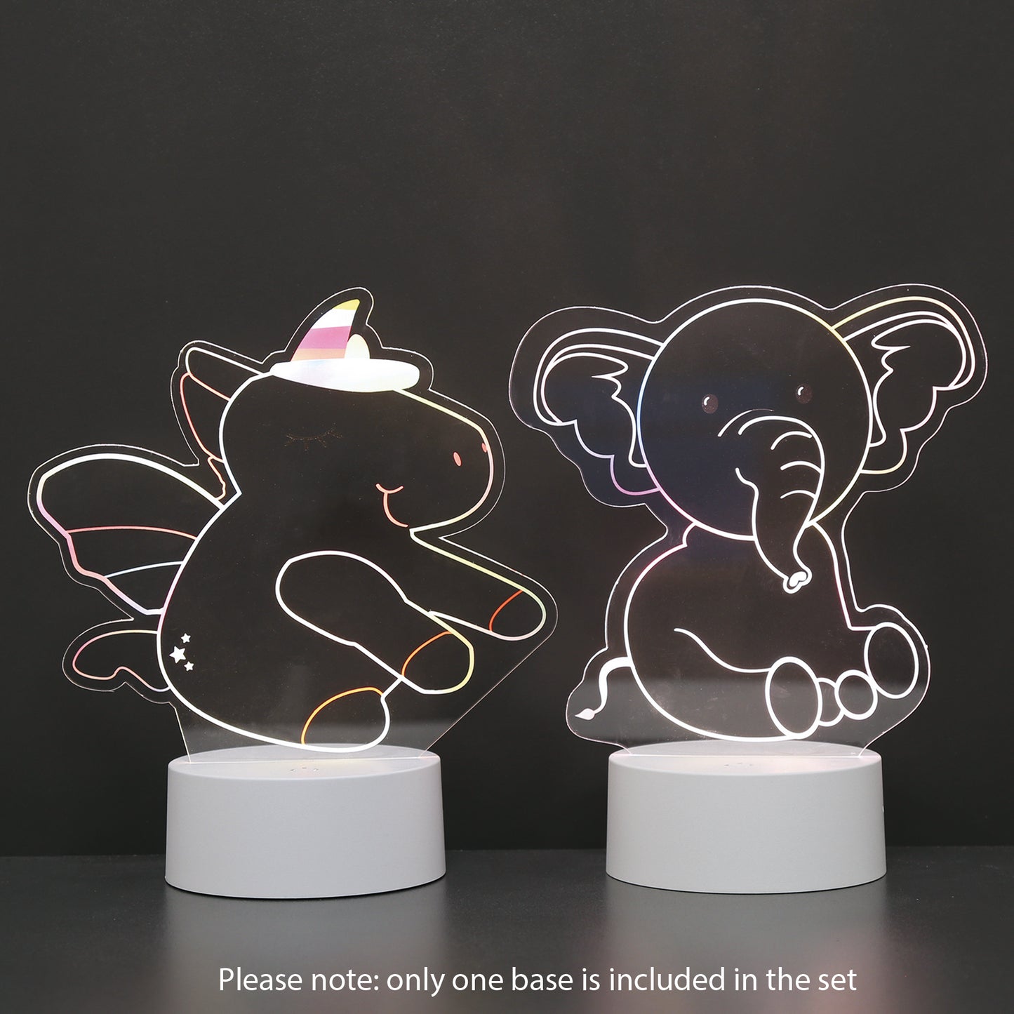2in1 Lamp Unicorn & Elephant