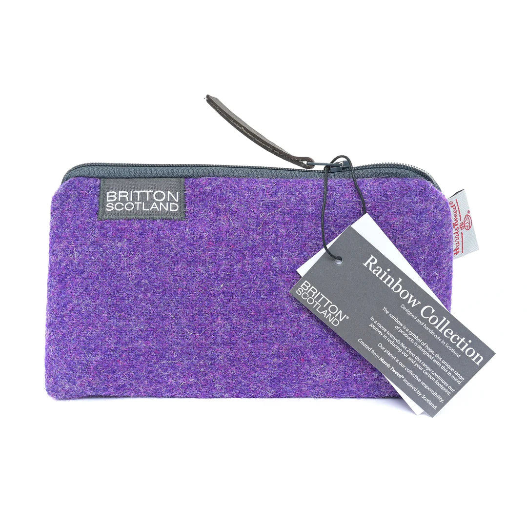 Harris Tweed Purple Cosmetic Bag