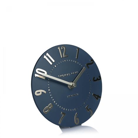 Thomas Kent 6" Mulberry Mantel Clock, Midnight Blue
