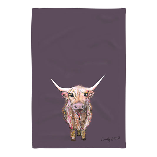 Heidi Highland Cow Tea Towel