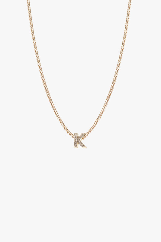 Alphabet Necklace Gold, K