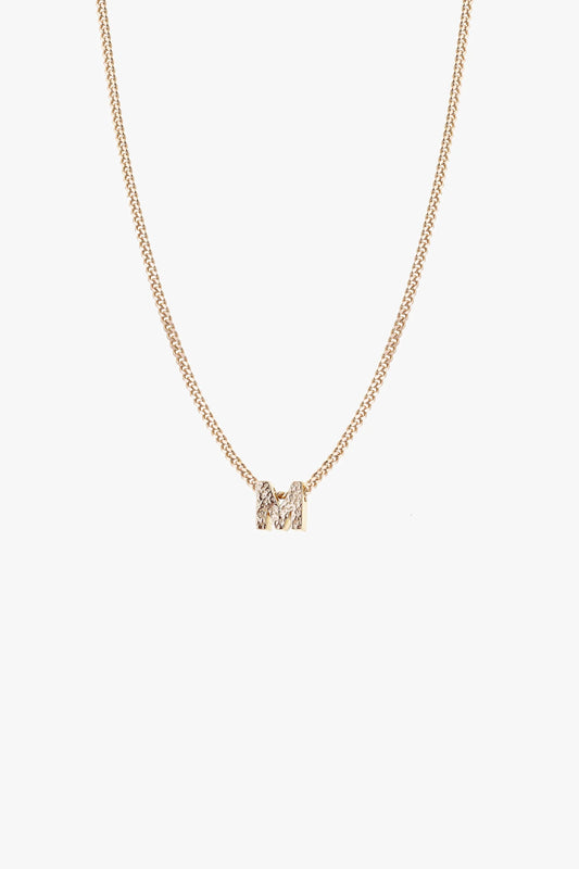Alphabet Necklace Gold, M