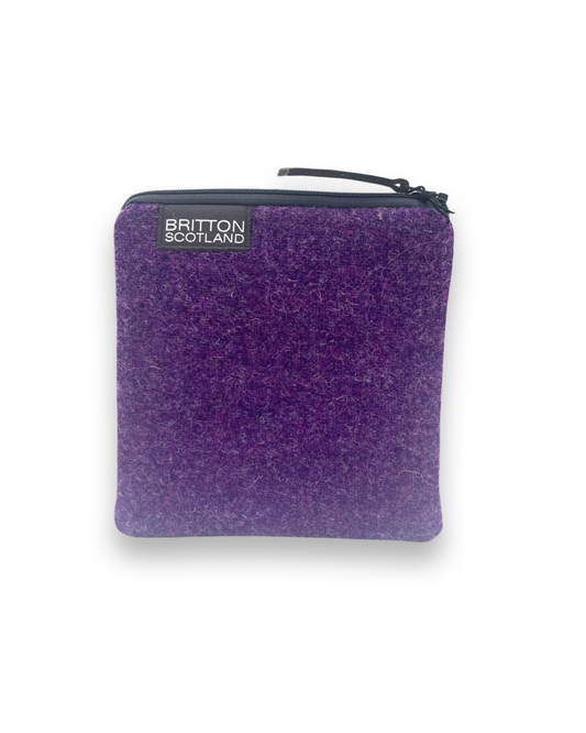 Harris Tweed Purple Large Purse