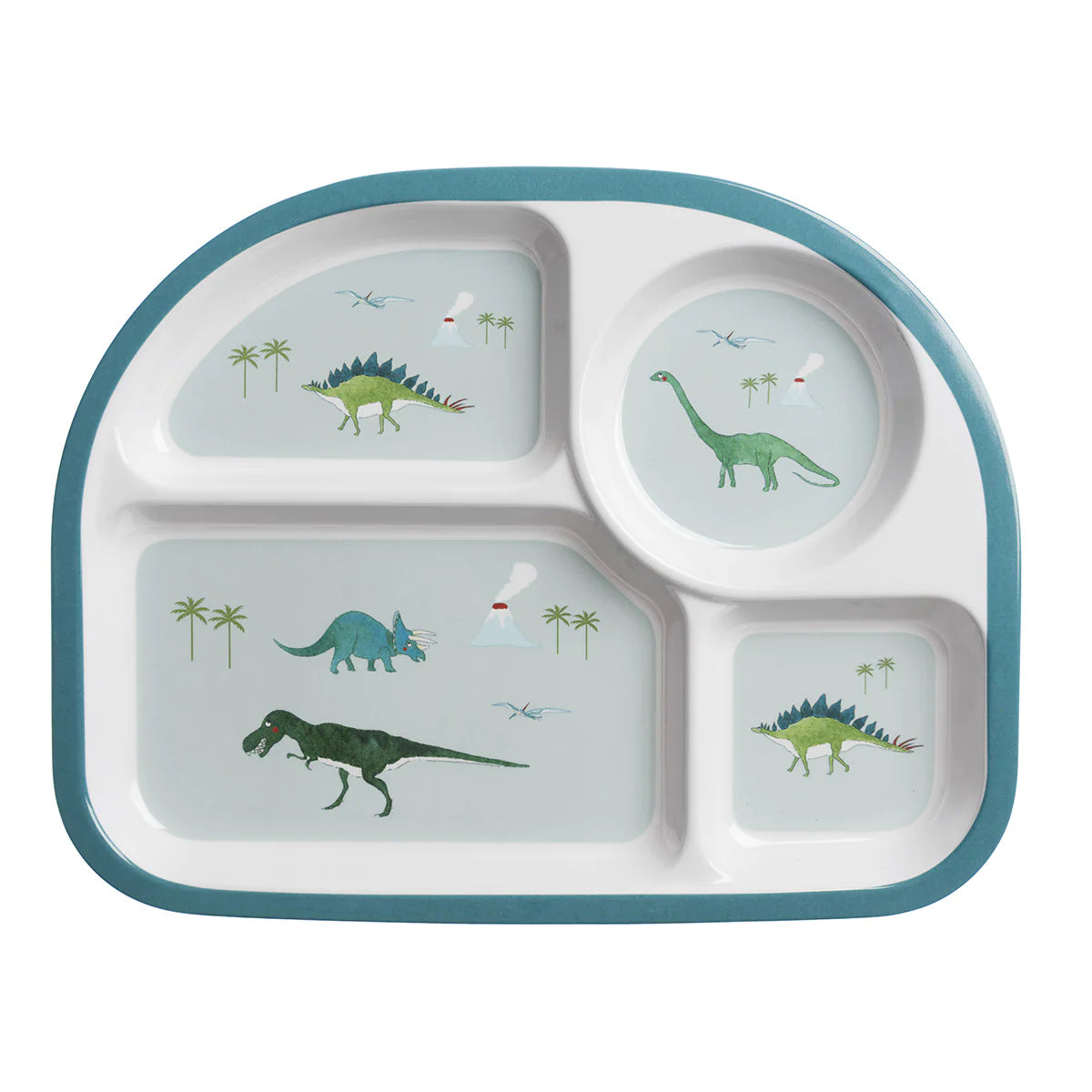 Divider Plate - Melamine - Childrens - Dinosaurs