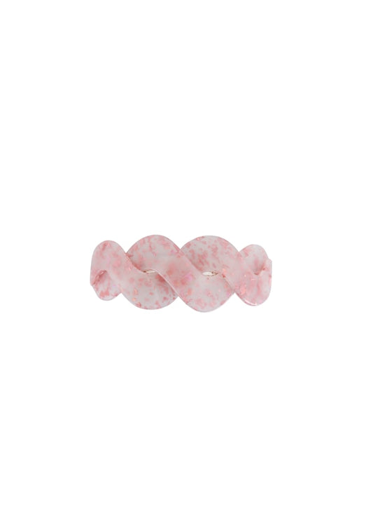 Twisted Barette Hair Clip, Rose