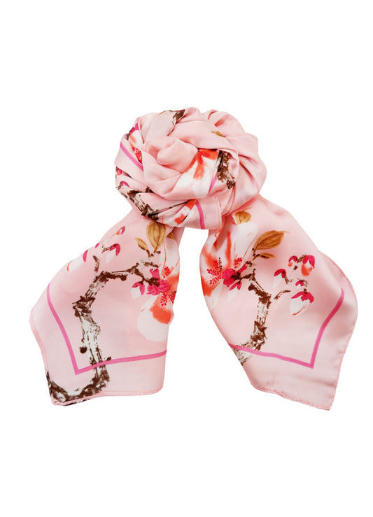 Cherry Blossom Mini Scarf, Light Pink