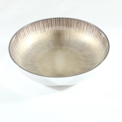 Brushed Silver Fruit Bowl 25 cm