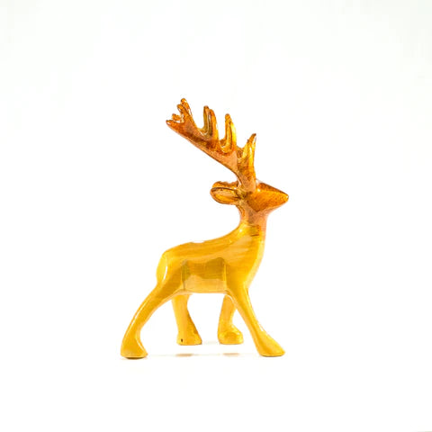 Stag Brushed Gold, Large 14 cm