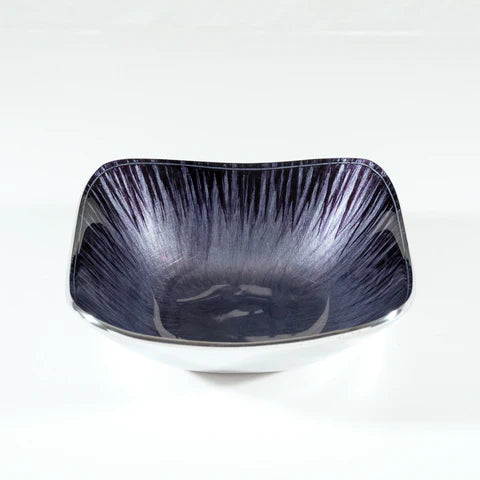 Brushed Black  Square Bowl 16 cm
