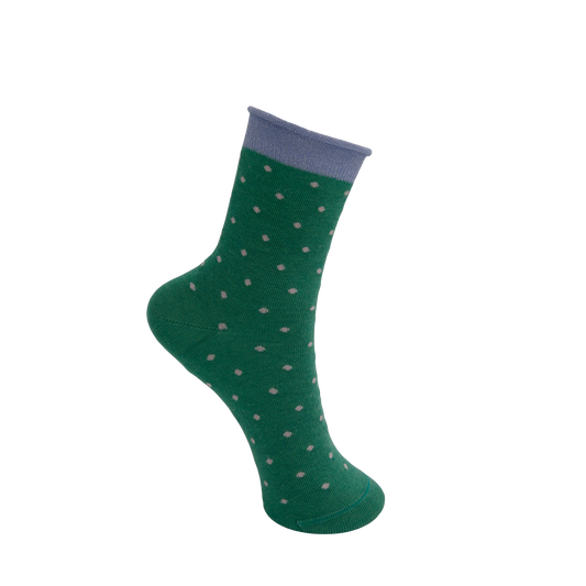 JO dotted sock, green