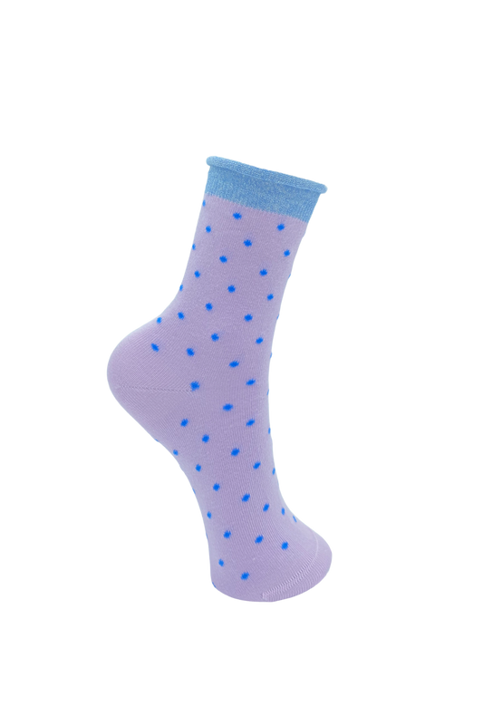 JO dotted sock, violet