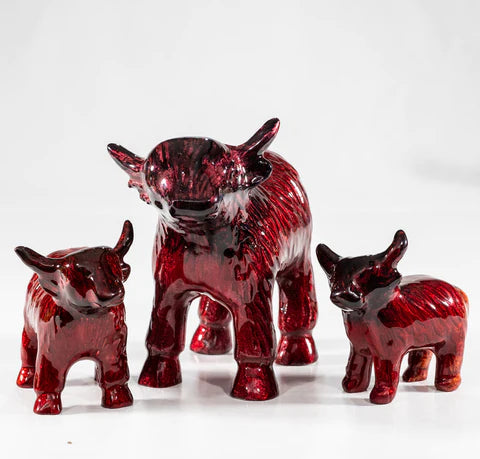 Highland Cow Brushed Red , XL 14 cm