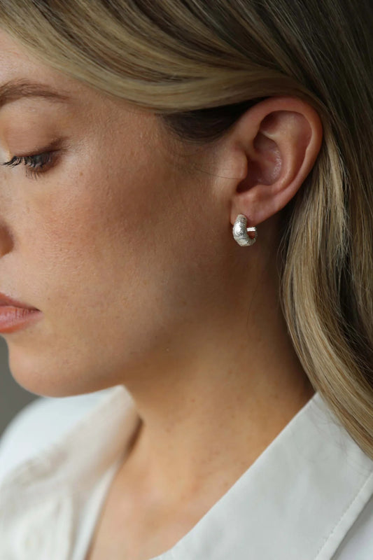 Cast Earrings silver