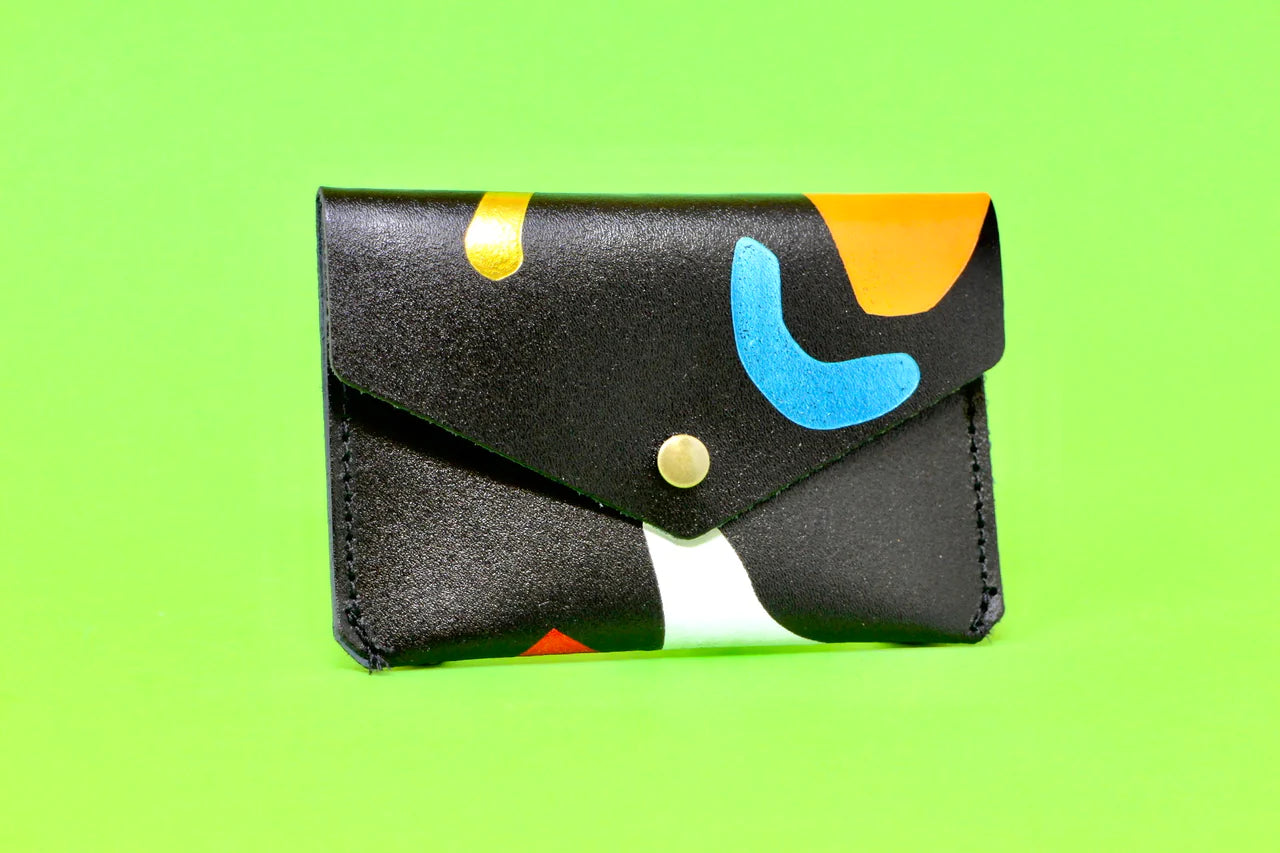 Abstract Popper Purse