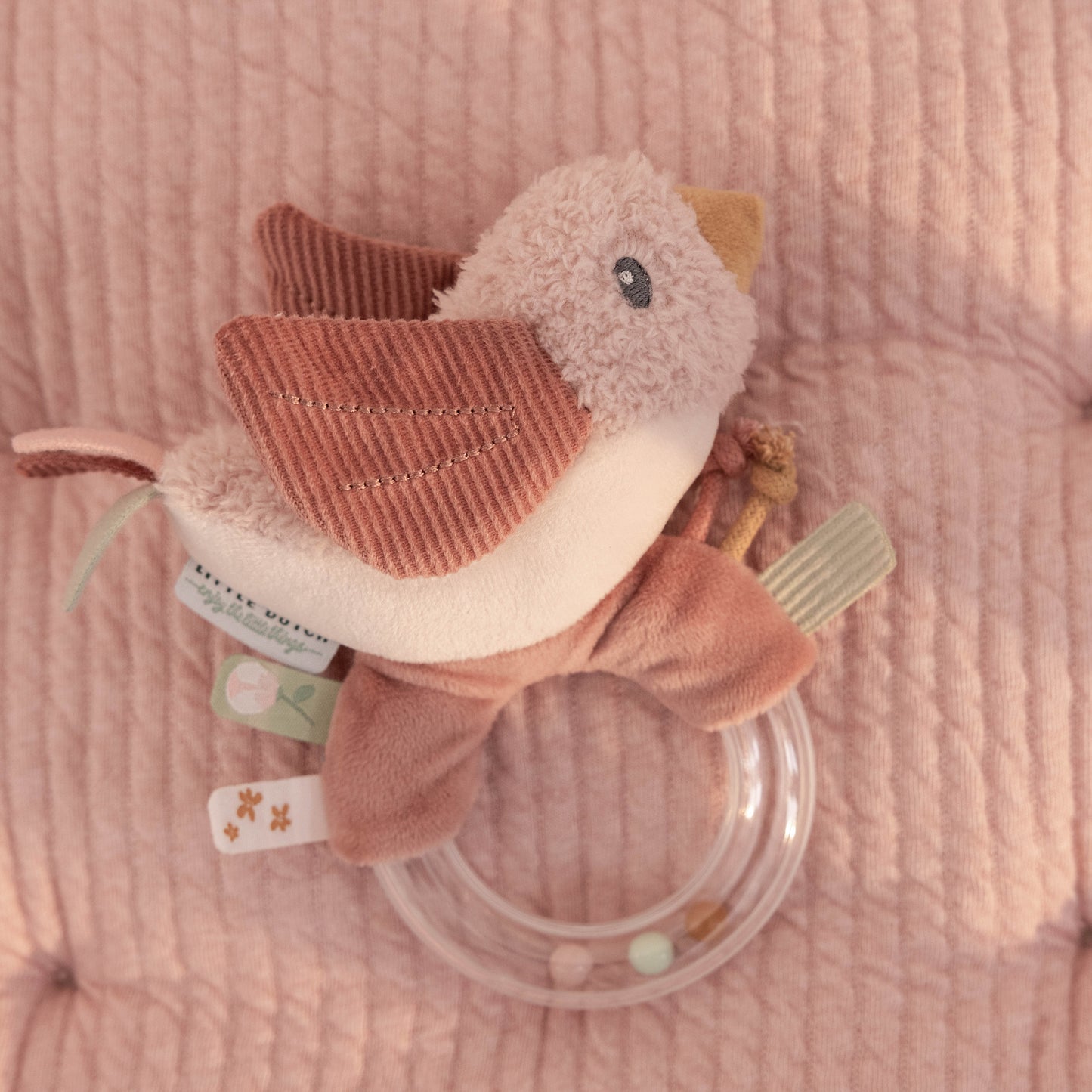Little Dutch Rattle Ring Bird Flowers & Butterflies