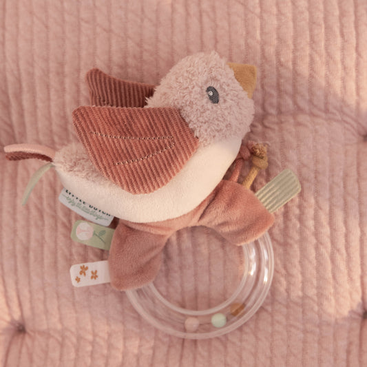 Little Dutch Rattle Ring Bird Flowers & Butterflies