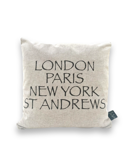 Bespoke London, Paris, New York, St Andrews Cushions