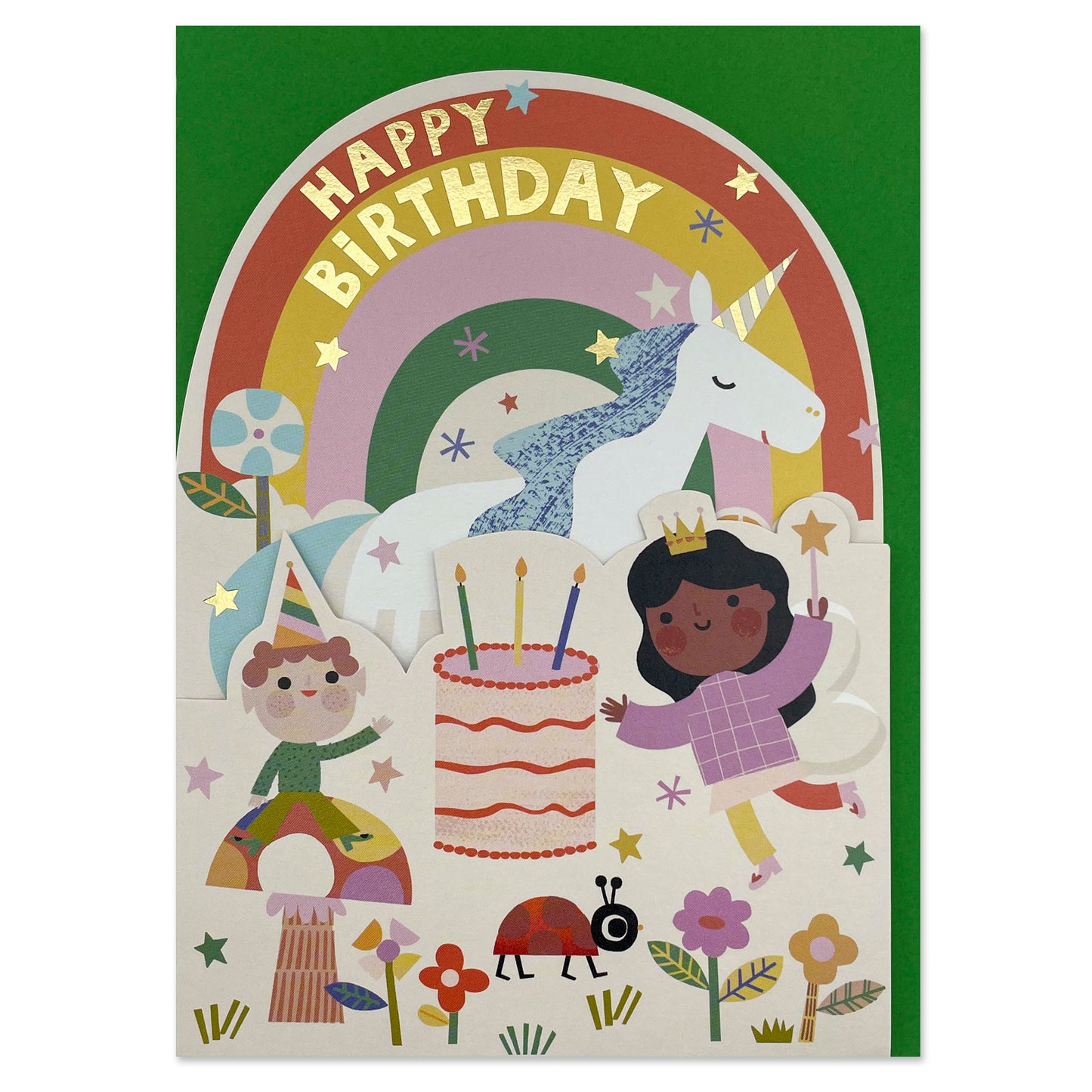 Happy Birthday, Rainbows & Fairies Card