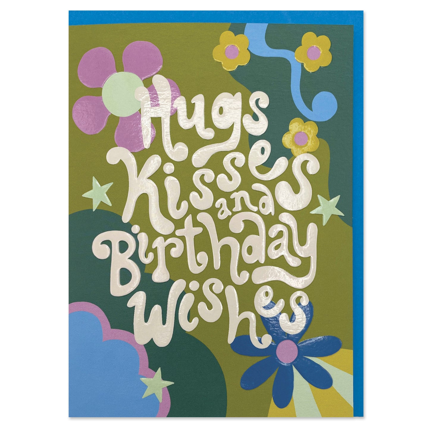 Hugs Kisses & Birthday Wishes Greeting Card