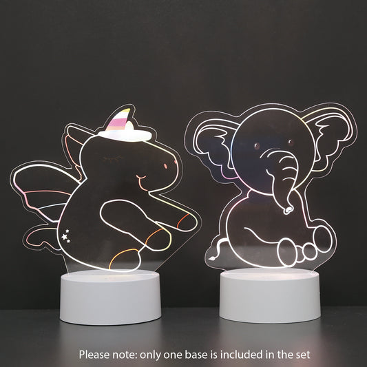 2in1 Lamp Unicorn & Elephant