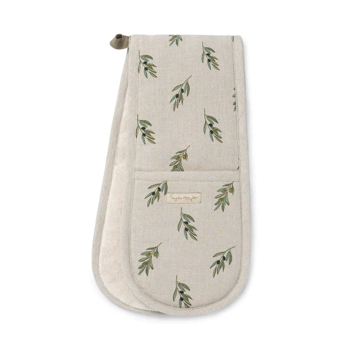 Sophie Allport Double Oven Glove Linen